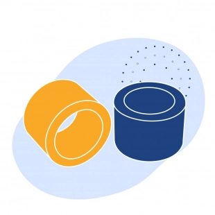 Втулка бронзовая 133 мм БРОФ10-1