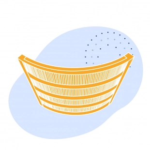 Дуговое щелевое сито AISI 316