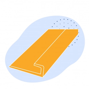 L-образный профиль стальной 75х75х7 мм СТ0 ГОСТ 8509-93