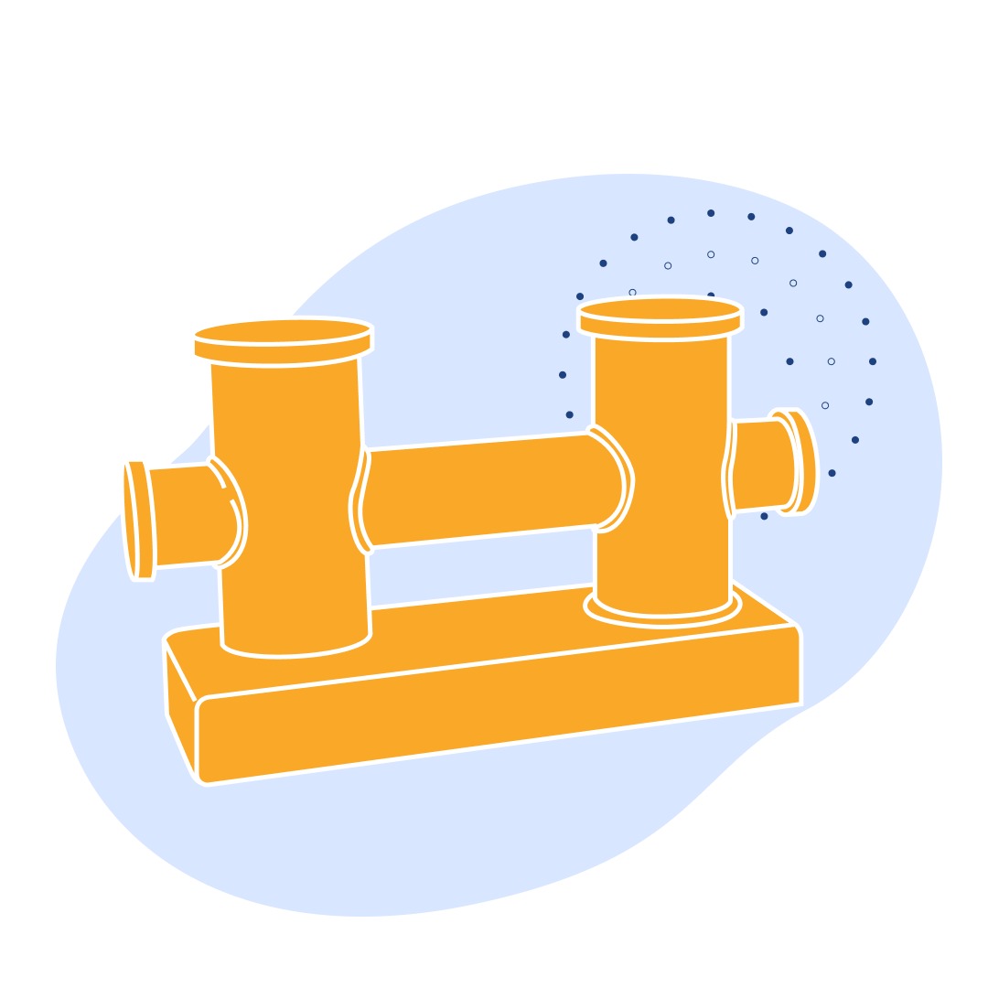 Кнехт крестовой сварной 114 мм ГОСТ 11265-73