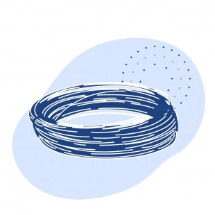 Кабель монтажный 2х0.5 мм2 МКШнг(А)-LS безгалогенный