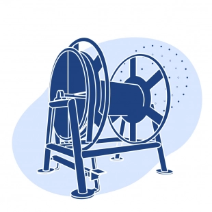 Вьюшка судовая 750x1350 мм из стали